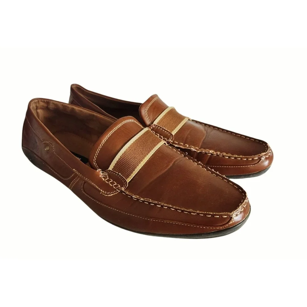 Men's Madden Loafers Driving Shoes Brown‎ Slip-on Shoes Size 12 M